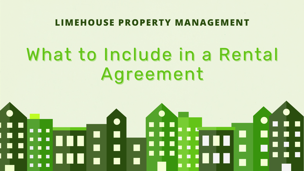 what to include in a rental agreement