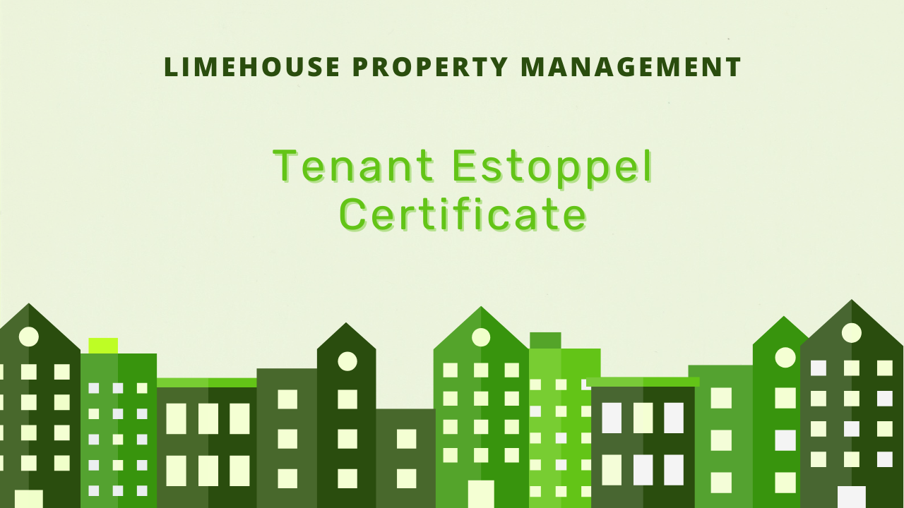 Tenant Estoppel Certificate